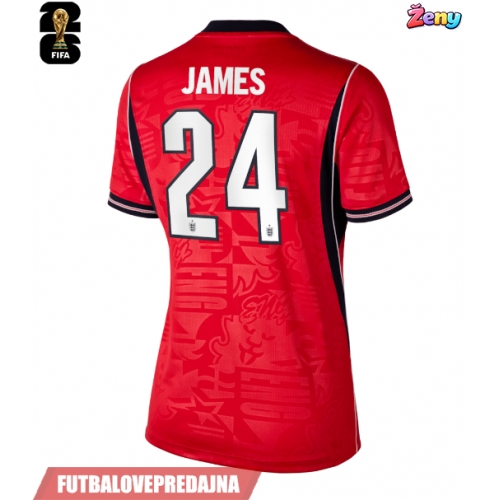 Lacne Ženy Futbalové dres Anglicko Reece James #24 MS 2026 Krátky Rukáv - Preč
